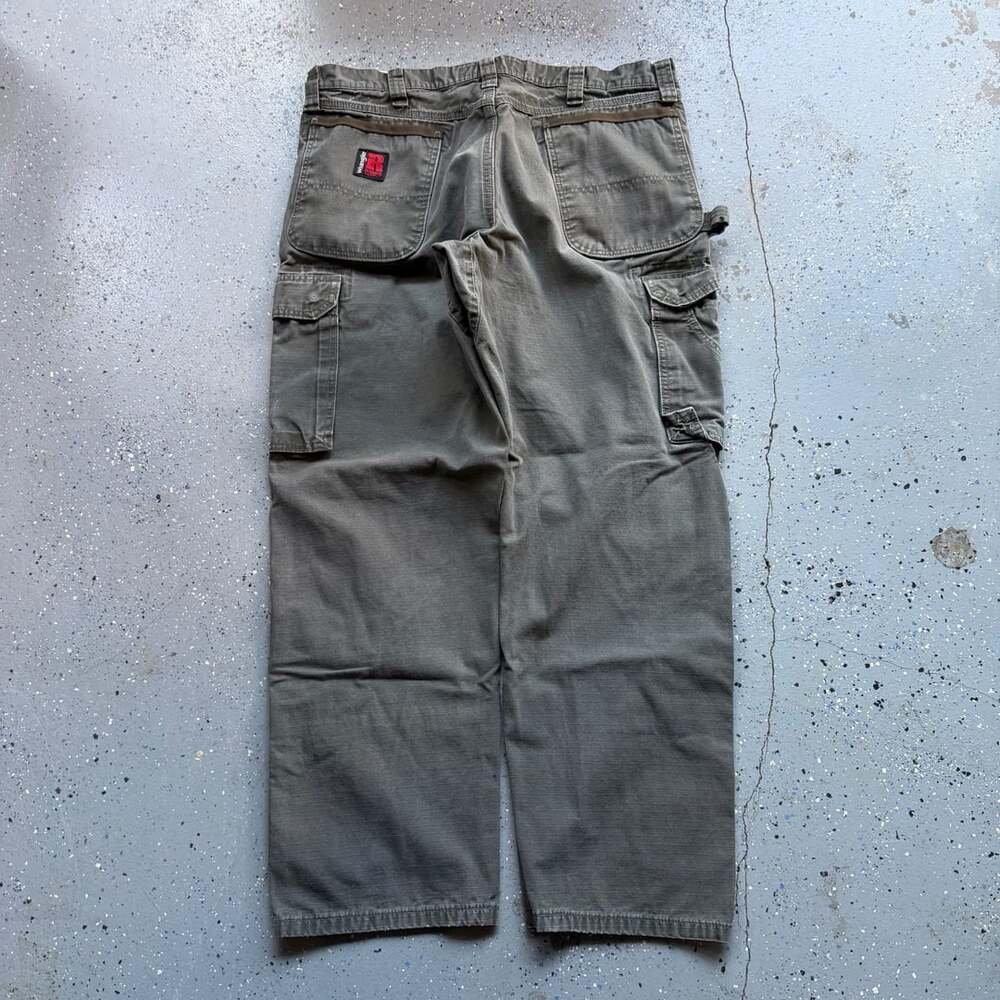 Wrangler Riggs Workwear Cargo Pants Size 36x30 Green Ripstop